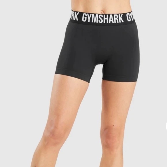 Gymshark Fit Seamless Shorts black/white - Picture 4 of 4